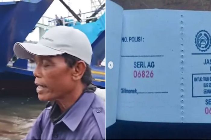 Pekerja jasa angkat jerambah di pelabuhan Gilimanuk, Jembrana, Bali yang dituding lakukan pungli Rp 4.000 ke pengemudi mobil yang hendak masuk kapal