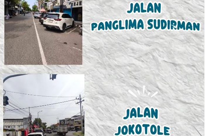 Contoh lokasi parkir berlangganan gratis yang ada di tepi jalan Bangkalan, Madura, Jawa Timur