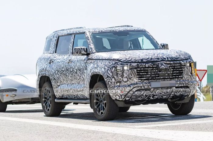 spy shoot diduga Mitsubishi Pajero Sport generasi terbaru