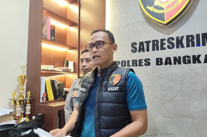 Kasat Reskrim Polres Bangkalan, AKP Hafid Dian Maulidi menjelaskan penangkapan komplotan maling motor di Bangkalan