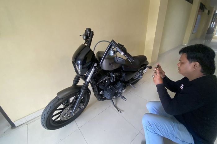 Harley-Davidson Iron 883 yang dicuri teman nongkrong sendiri kini diamankan Satreskrim Polresta Bandar Lampung