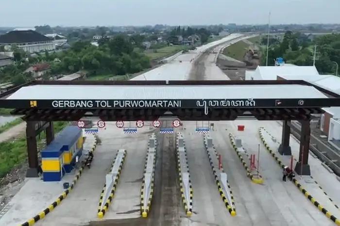 Gerbang tol Purwomartani bagian dari tol Solo-Yogyakarta yang akan dibuka fungsional saat mudik lebaran 2026
