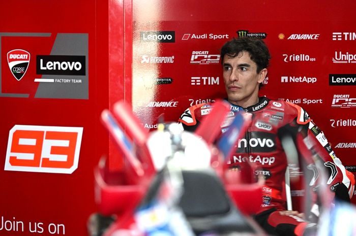 Pembalap Ducati Lenovo, Marc Marquez, pada tes pramusim MotoGP 2026 di Sirkuit Buriram, Thailand, Sabtu (21/2/2026).