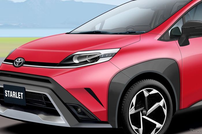 penampakan renderan Toyota Starlet versi baru
