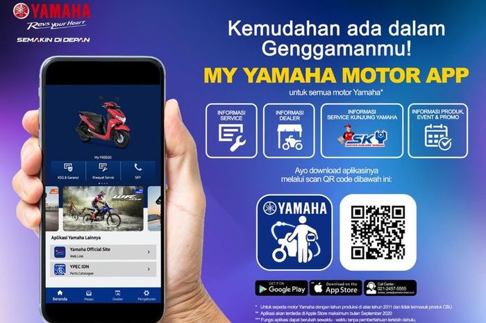 Saat ini PT Yamaha Indonesia Motor Manufacturing memiliki dua aplikasi smartphone yang bisa dimanfaatkan oleh para pemilik motor Yamaha di Indonesia.