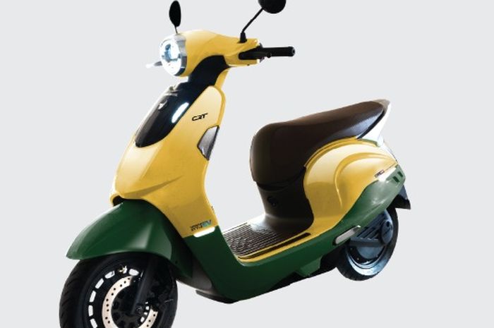 Indomobil Emotor QT Pro berwarna Tourmaline Yellow 