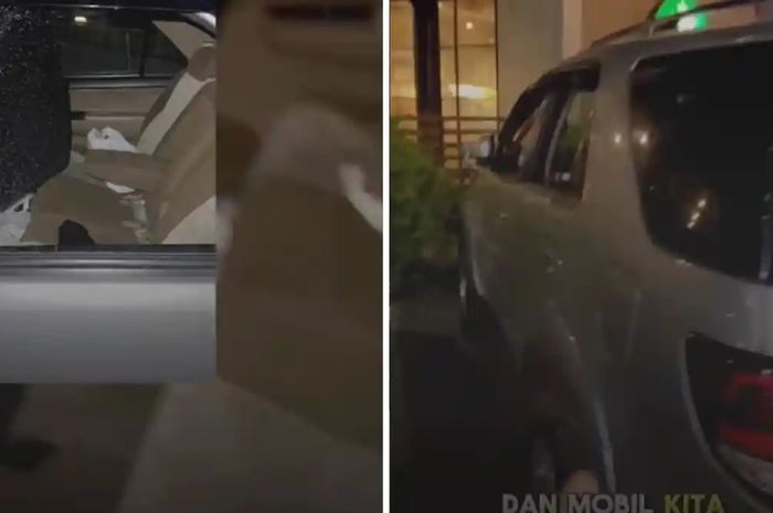 Viral cideo mobil jadi sasaran pecah kaca di rest area Tol Cikampek