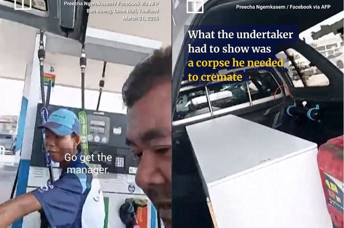 Sopir mobil jenazah di Thailand tunjukan mayat yang diangkut demi bisa solar