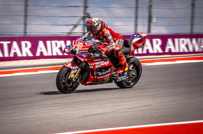 Pembalap Ducati, Marc Marquez, pada balapan MotoGP Amerika 2026, Minggu (29/3/2026).