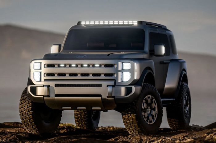 penampakan Hyundai Boulder Concept yang tampil macho bergaya SUV off-road Amerika