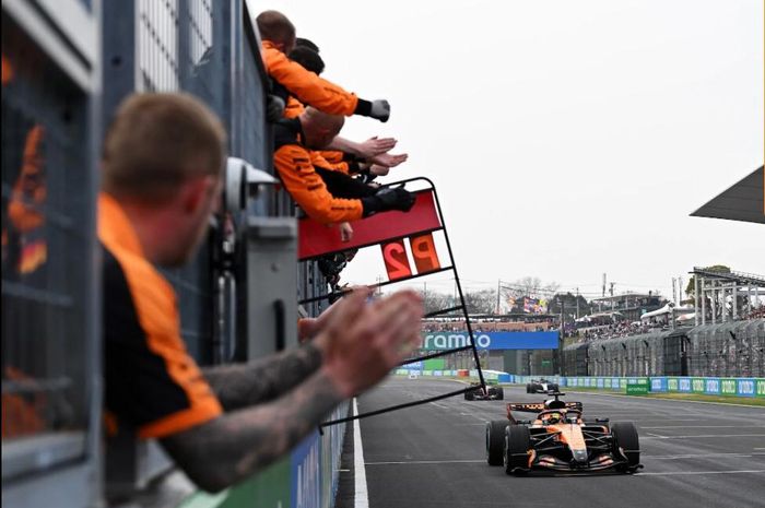 Oscar Piastri pembalap tim McLaren berhasil amankan podium kedua di F1 GP Jepang