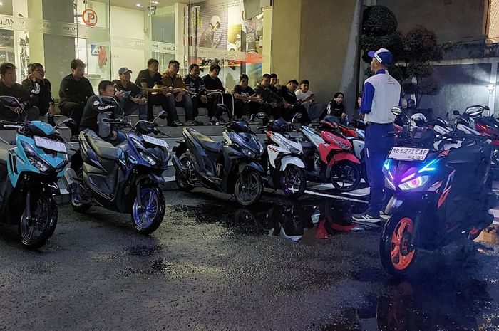 Astra Motor Yogyakarta kasih edukasi safety riding sebelum konvoi