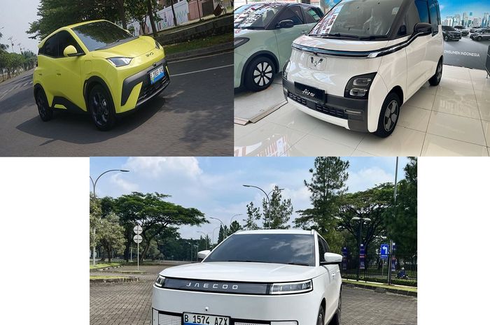 Mobil listrik murah BYD Atto 1, Wuling Air EV dan Jaecoo J5 EV