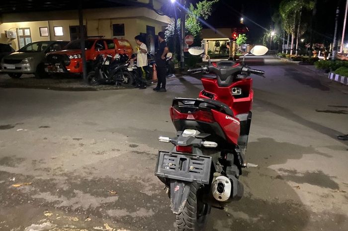 Honda Variio 160 bule Skotlandia dari hasil rental yang sempat hilang dicuri saat berkemah di wilayah Sekotong, Lombok Barat sudah ditemukan, pelaku ditangkap