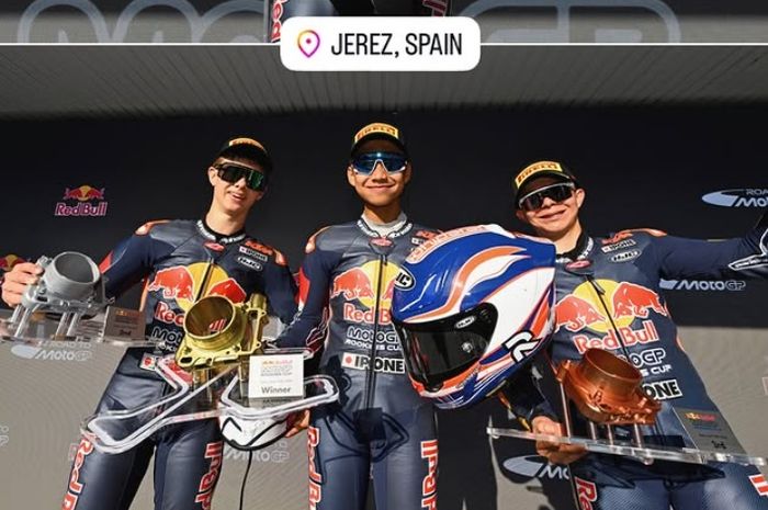 Kiandra Ramadhipa Menang di Red Bull MotoGP Rookies Cup 2026