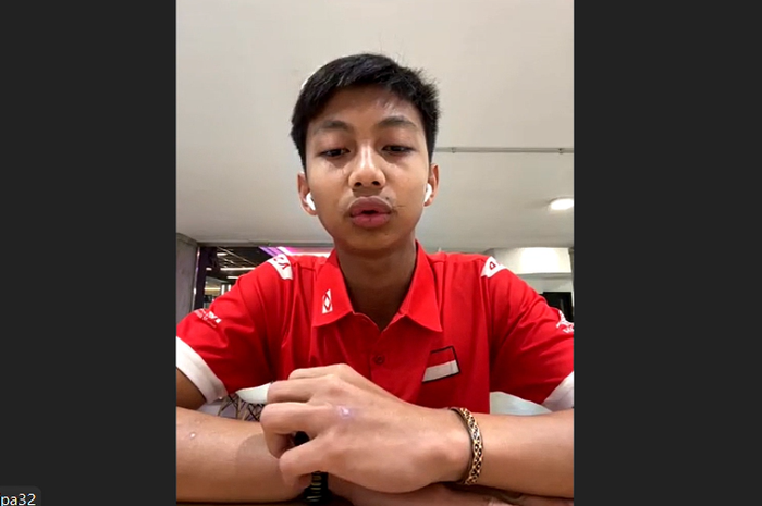 Ramadhipa pakai strategi menekan sejak awal lomba untuk bisa menang di Race 2 Red Bull Rookies Cup Spanyol