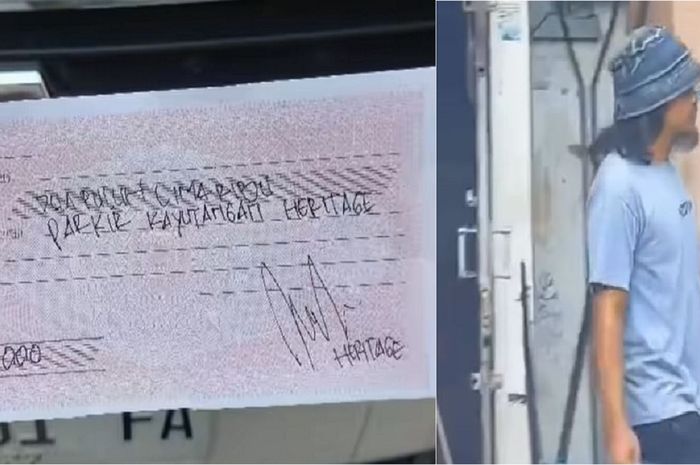 Oknum tukang parkir liar di kawasan wisata Kayutangan Heritage, kota Malang, Jawa Timur patok tarif Rp 25.000 ke Toyota HiAce kini diburu Polisi