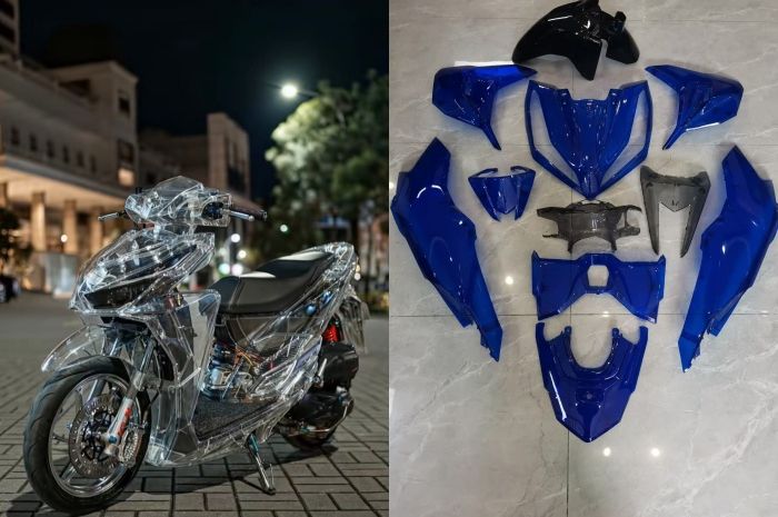 Cover Body Honda Vario transparan 