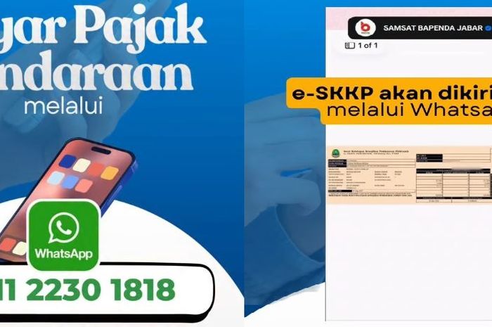 Layanan pembayaran pajak kendaraan lewat WhatsApp di Jawa Barat