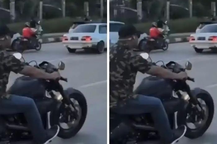 Ketua DPRD kendarai Harley-Davidson di jalan tanpai pakai helm tuai kritik netizen
