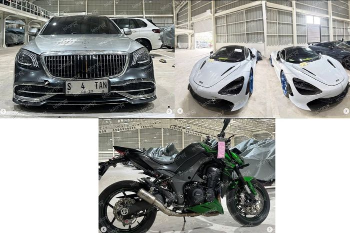 Mercedes-Maybach S560, McLaren 720S dan Kawasaki Z1000 yang dilelang DJKN Kementerian Keuangan