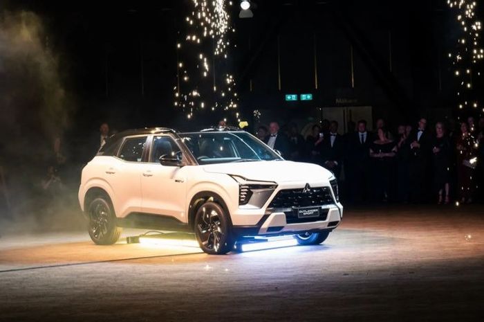 penampakan Mitsubishi Xforce Hybrid yang diperkenalkan di pasar Selandia Baru, sekali full tank bisa jalan 750 KM