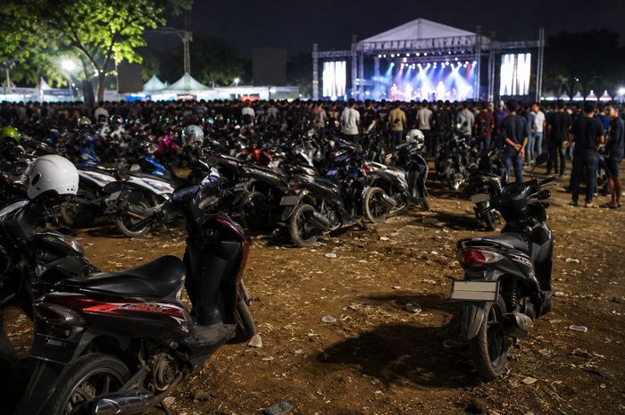 Ilustrasi motor hilang di sebuah konser  di Bandung.