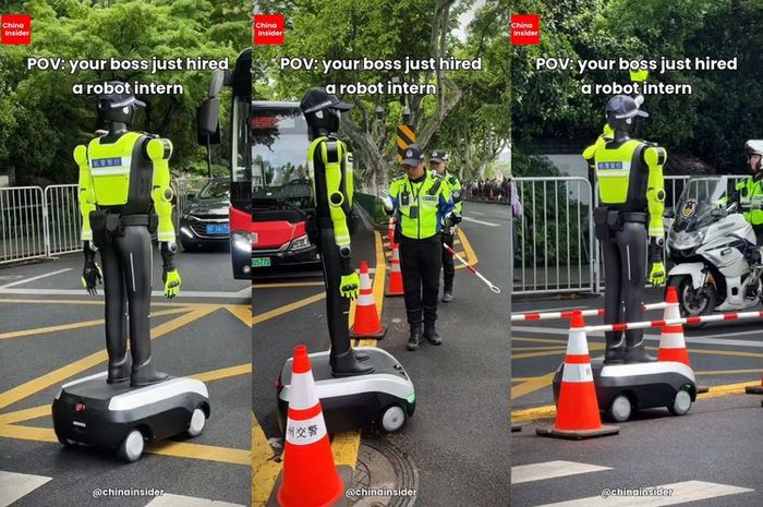 Robot polisi sudah mulai digunakan di China.Sudah catatkan belasan ribu pelanggaran