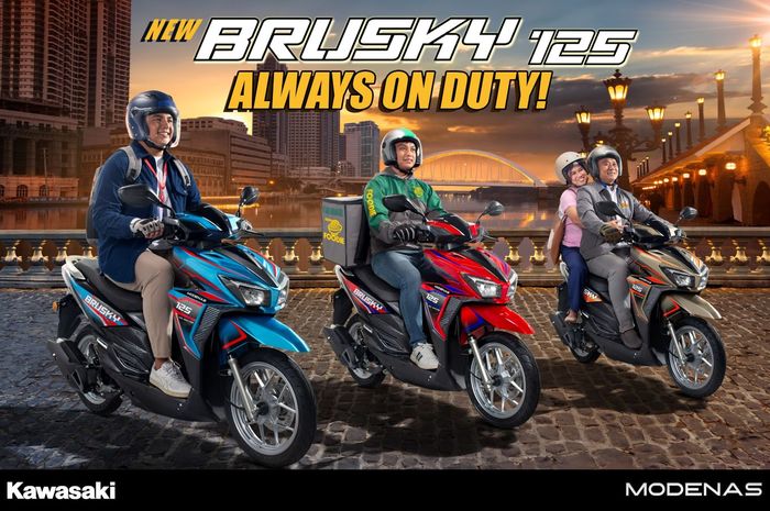 New Brusky 125. Kabarnya model ini yang akan diluncurkan Kawasaki di Jakarta Fair 2026