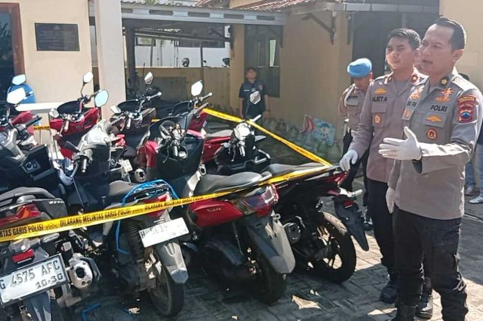 23 unit motor hasil penggelapan mahasiswa DO UIN Walisongo Semarang inisial IMI (23)
