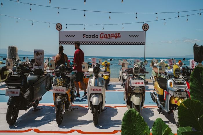 Deretan Yamaha Grand Filano menjadi bagian dari aktivitas Yamaha Classy Modifest 2026 Bali yang mengusung konsep gaya hidup dan kreativitas. 