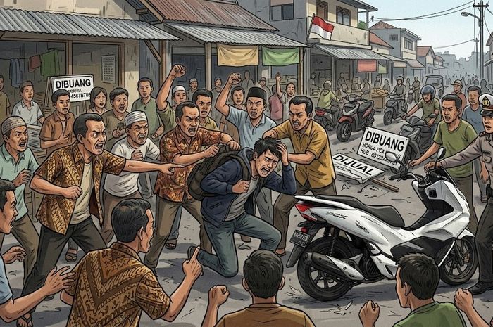 Ilustrasi pembeli Honda PCX Bekas di Pasuruan, Jawa Timur diamuk massa karena ternyata modus pencurian