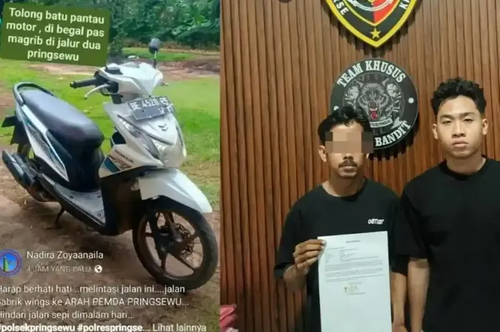 IH (30), seorang suami takut istri yang membuat drama begal motor di Pringsewu, Lampung, fakta sebenarnya jual Honda BeAT buat judi online (judol)
