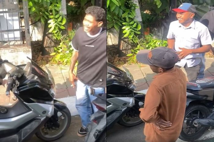 Seorang pemotor wanita dicegat debt collector di kawasan Pulogadung, Jakarta Timur
