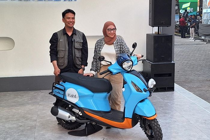 Gandeng Kahf,&nbsp;Yamaha Pamerkan Grand Filano Explorer di Jakarta Fair