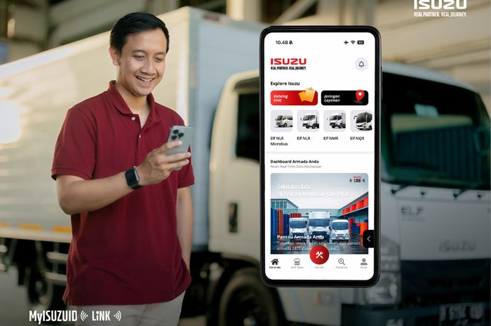 Aplikasi MyIsuzuID yang membantu pemilik armada pantau kendaraan dan sopir dan memitigasi kecelakaan