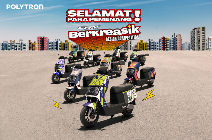 Desain-desain pemenang dalam ajang Polytron FOX Berkreasik Design Competition