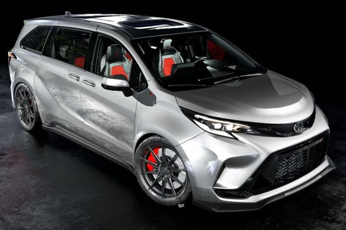 penampakan renderan GR Toyota Sienna, mobil keluarga kakak Toyota Avanza Veloz versi sangar