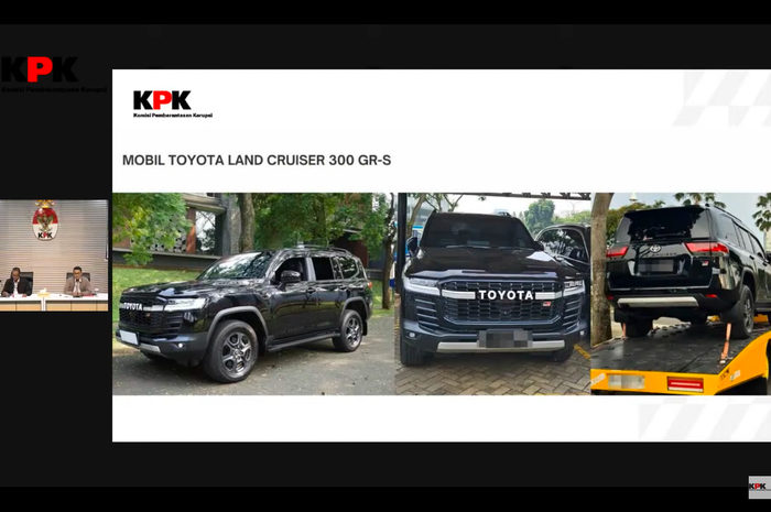Toyota Land Cruiser 300 GR-S yang diamankan KPK dalam OTT Bupati Kuansing, Suhardiman Amby