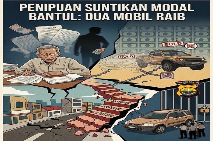 Ilustrasi penipuan suntikan modal usaha di Bantul, Daerah Istimewa Yogyakarta, korban polos serahkan Honda CR-V dan mobil pikap ke pelaku dan tidak kembali lagi