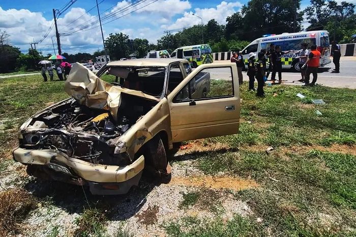 Pikap yang dibawa bocah 11 tahun hingga tabrak rombongan biksu dan renggut 9 nyawa