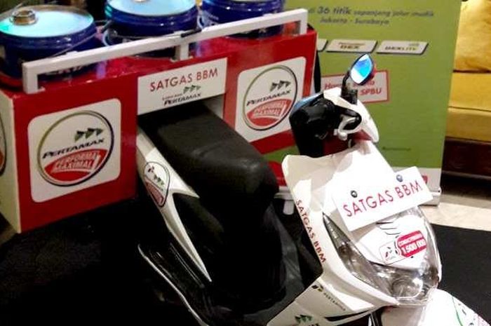 Motor Pertamina untuk antisipasi kehabisan bensin saat macet.