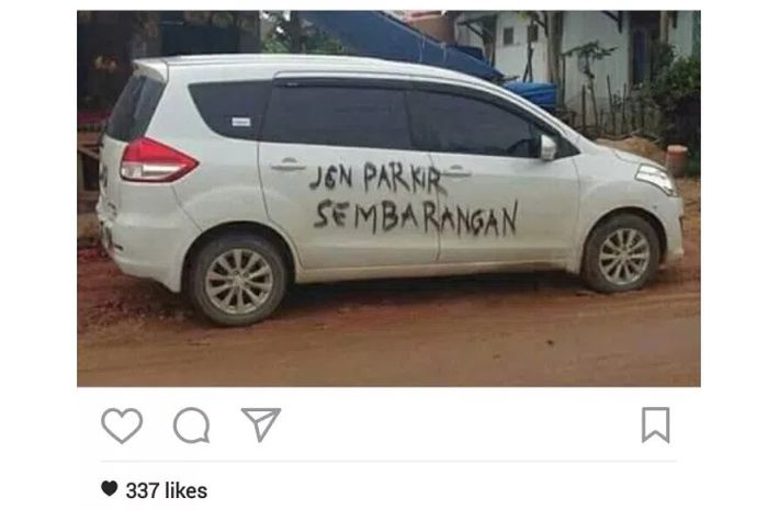 Suzuki Ertiga Dicoret-coret Warga