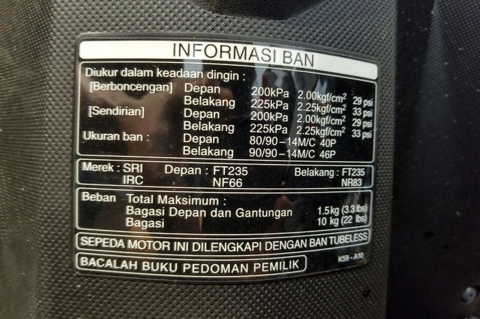Kenapa Tekanan Angin Ban Motor Depan Dan Belakang Berbeda Ini Jawabannya Gridoto Com