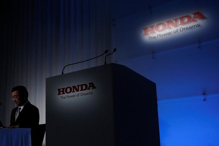 Honda Motor Chief Executive Officer Takahiro Hachigo attends a news conference in Tokyo, Japan, Octo