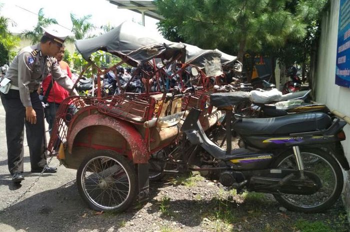 Becak motor di Yogyakarta