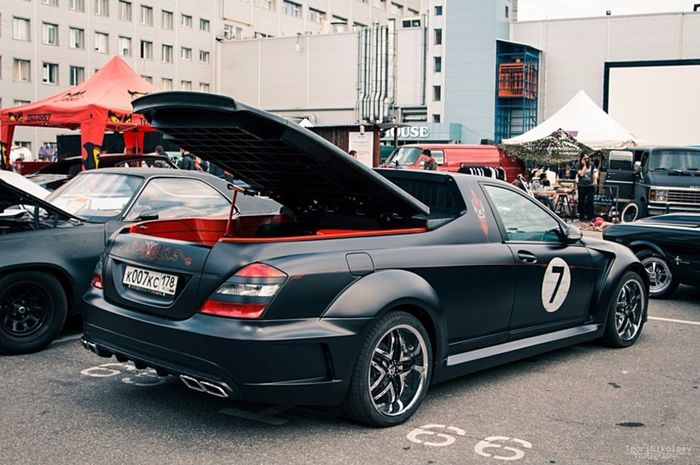 Mercedes-Benz S-Class Ini Diubah Jadi Pikap 