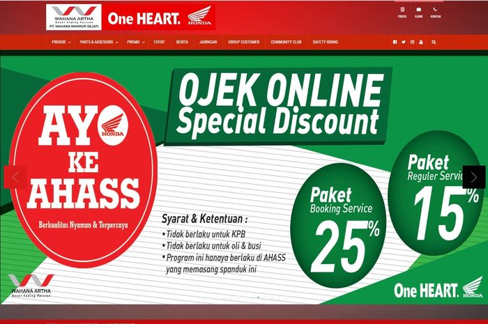 Diskon untuk ojek online