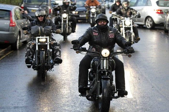 Bikers Riding Sporty