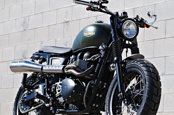 Triumph kustom scrambler oleh Francesc Galindo dari Fgmotoworks, dilansir oleh www.bikeexif.com
